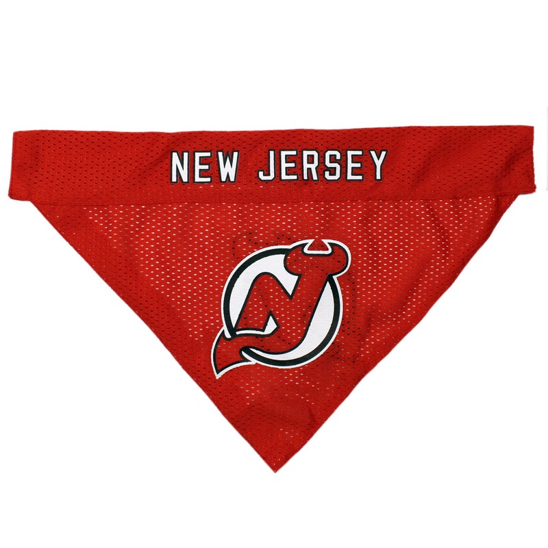 Pets First NHL NEW JERSEY DEVILS BANDANA for DOGS & CATS, Small/Medium. - Cute & Stylish Bandana! The Perfect HOCKEY FAN Scarf Bandana, great for Birthdays or any Party! - Image 2